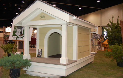 Dog House built using green building practices for Humane Society Auction